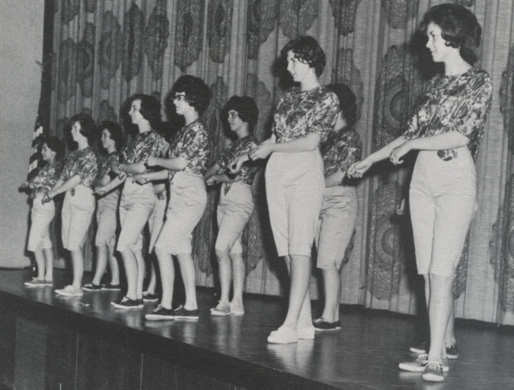 From PantherPix: "Tico-Tico artists" from the 1963 Revue are Diane Kruger, Rory Lyons, Bonnie Keane, Sue McKenna, Louise Brochu, Roberta Quiry, Mary Ulrich, and Joanne Carroll.