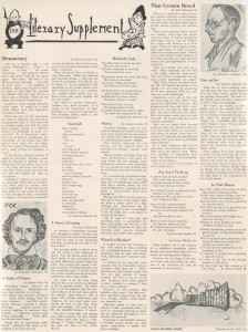 Literary Supplement, page one